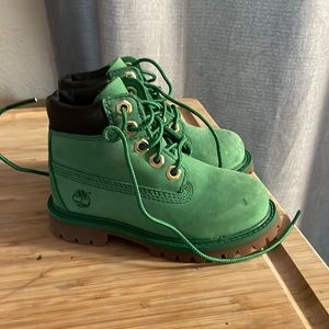 Toddler green timberland